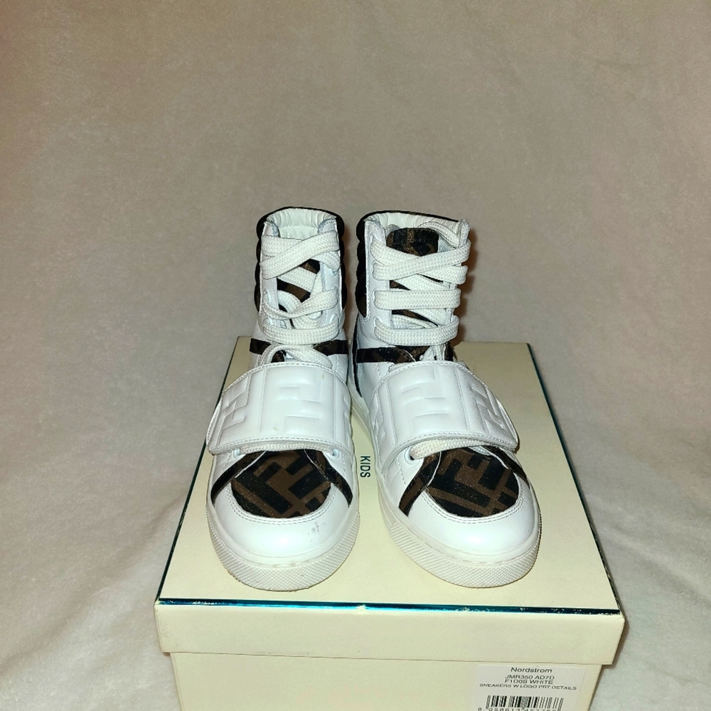 Fendi FF Strap High Top Sneaker